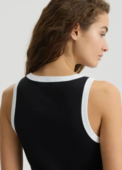 Liu Jo Top de punto canalé-Mujer Moda Baño|Camisetas Y Tops