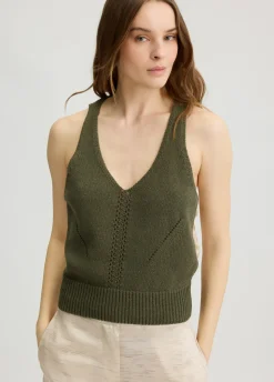 Liu Jo Top de punto con abertura-Mujer Cárdigans Y Jerséis|Camisetas Y Tops