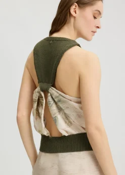 Liu Jo Top de punto con abertura-Mujer Cárdigans Y Jerséis|Camisetas Y Tops