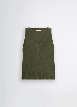 Liu Jo Top de punto con abertura-Mujer Cárdigans Y Jerséis|Camisetas Y Tops