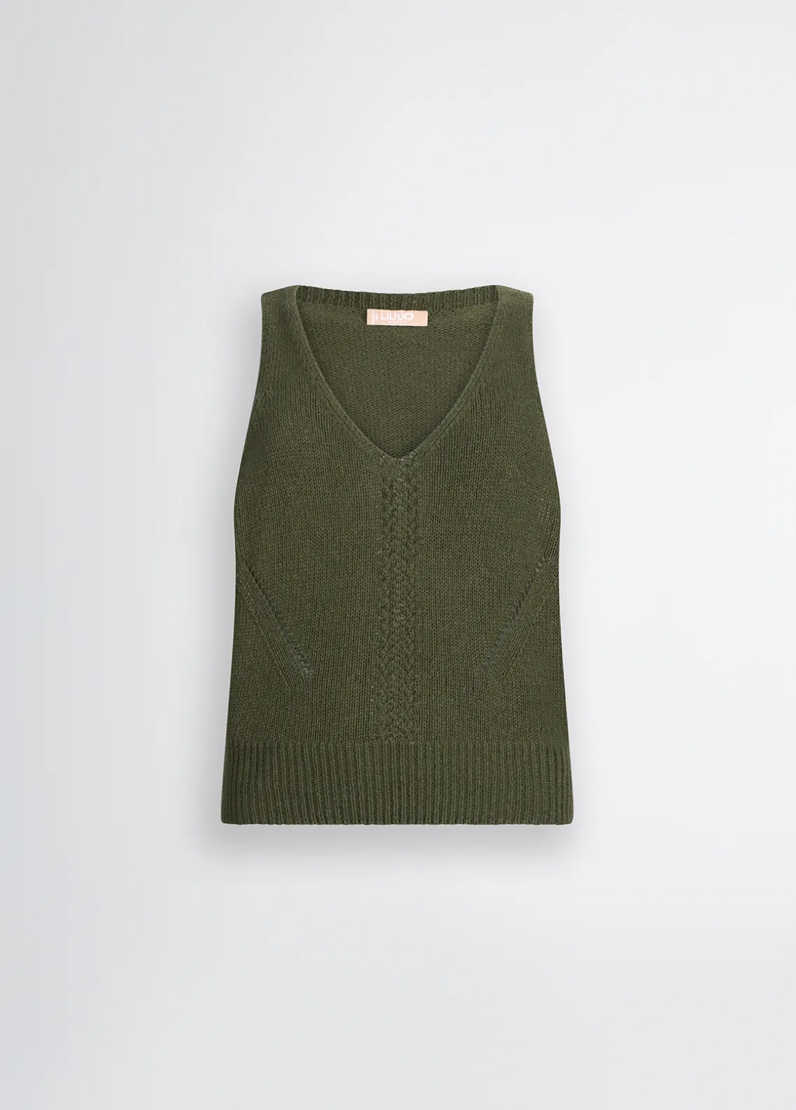 Liu Jo Top de punto con abertura-Mujer Cárdigans Y Jerséis|Camisetas Y Tops