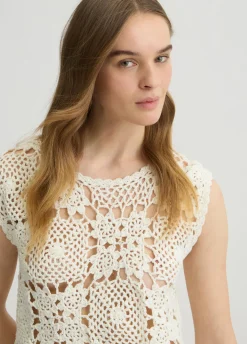 Liu Jo Top de punto crochet-Mujer Cárdigans Y Jerséis