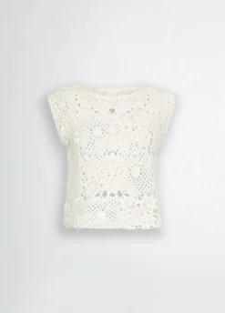 Liu Jo Top de punto crochet-Mujer Cárdigans Y Jerséis