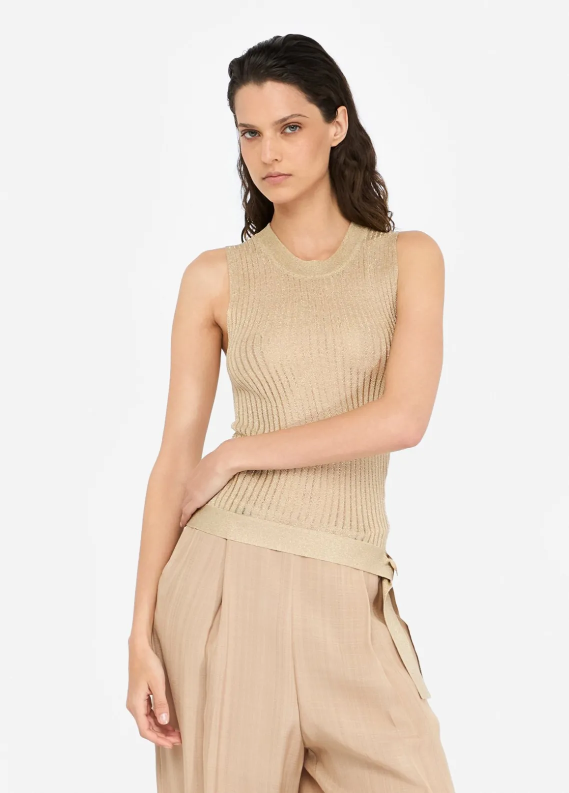 Liu Jo Top de punto lurex®-Mujer Cárdigans Y Jerséis