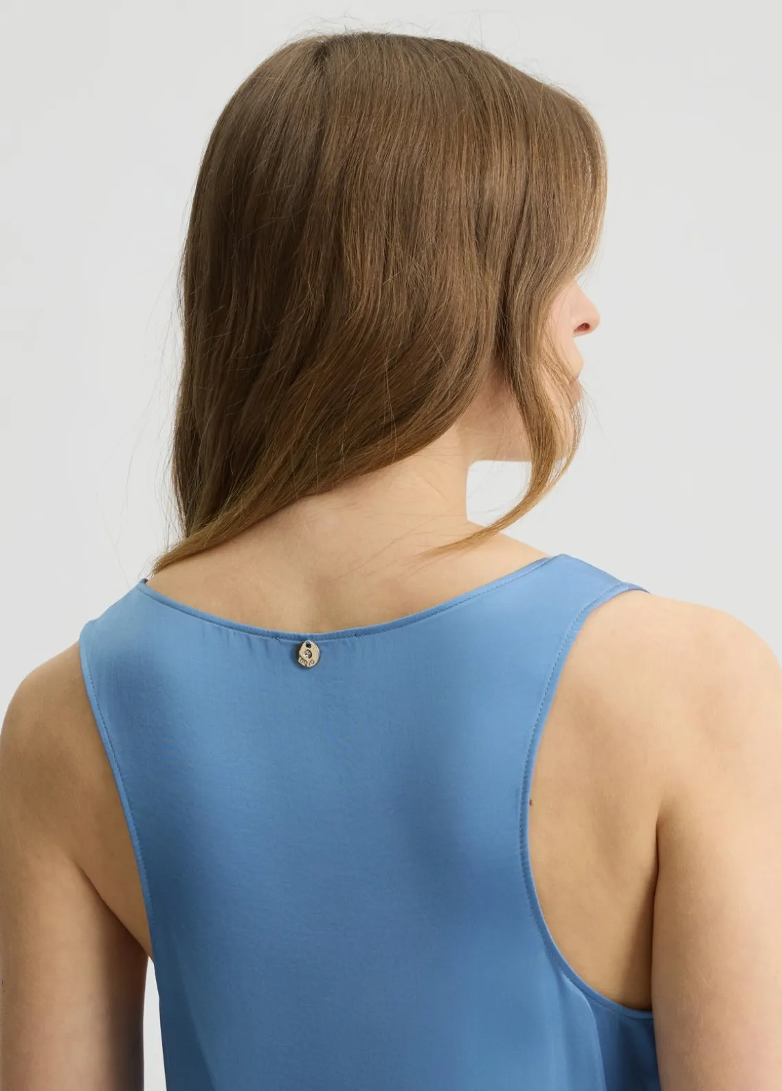 Liu Jo Top de raso color-Mujer Camisetas Y Tops
