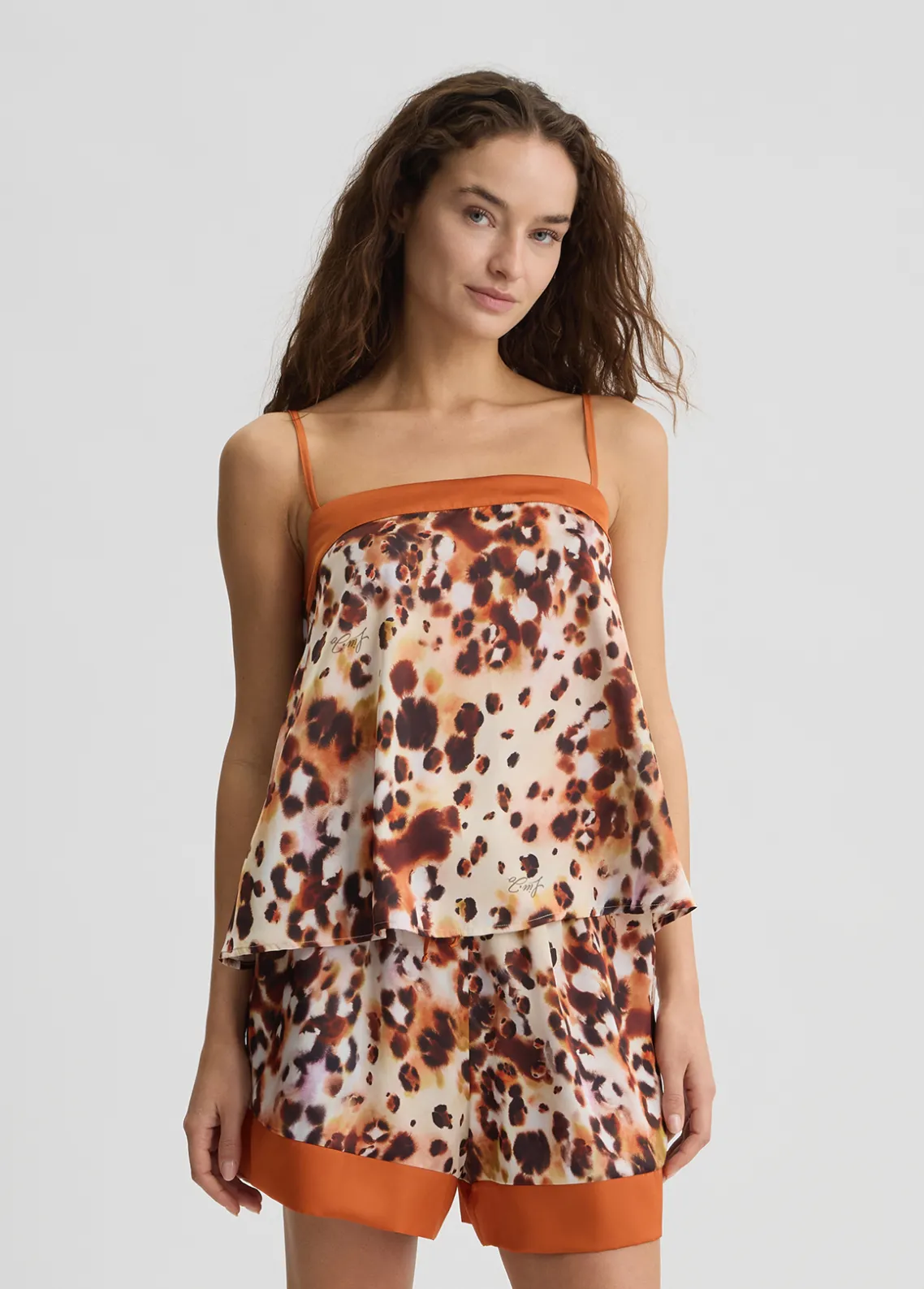 Liu Jo Top de raso estampado-Mujer Ropa Deportiva|Moda Baño