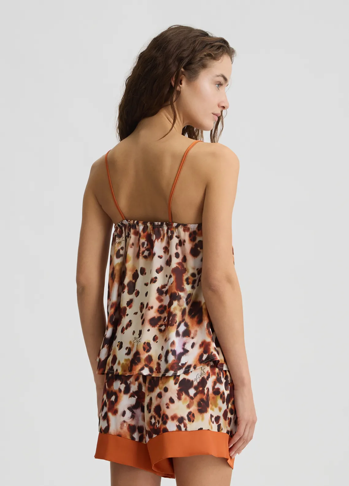 Liu Jo Top de raso estampado-Mujer Ropa Deportiva|Moda Baño