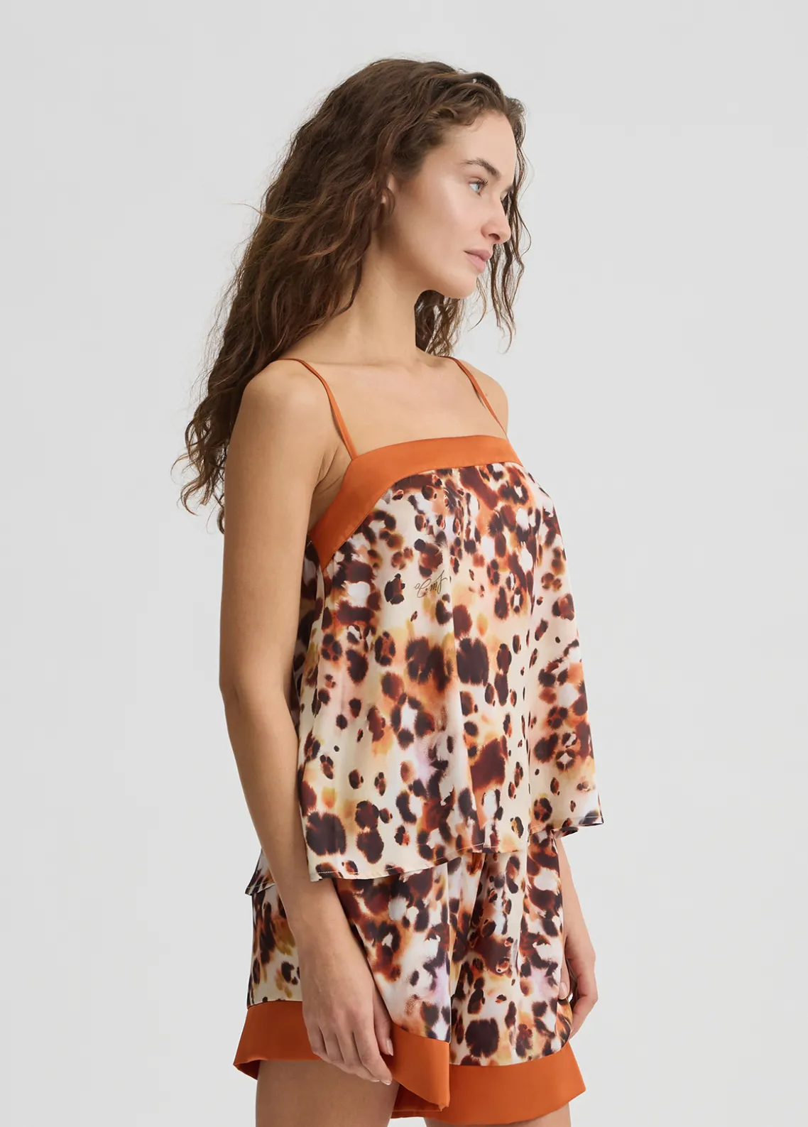Liu Jo Top de raso estampado-Mujer Ropa Deportiva|Moda Baño