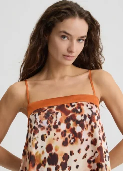 Liu Jo Top de raso estampado-Mujer Ropa Deportiva|Moda Baño