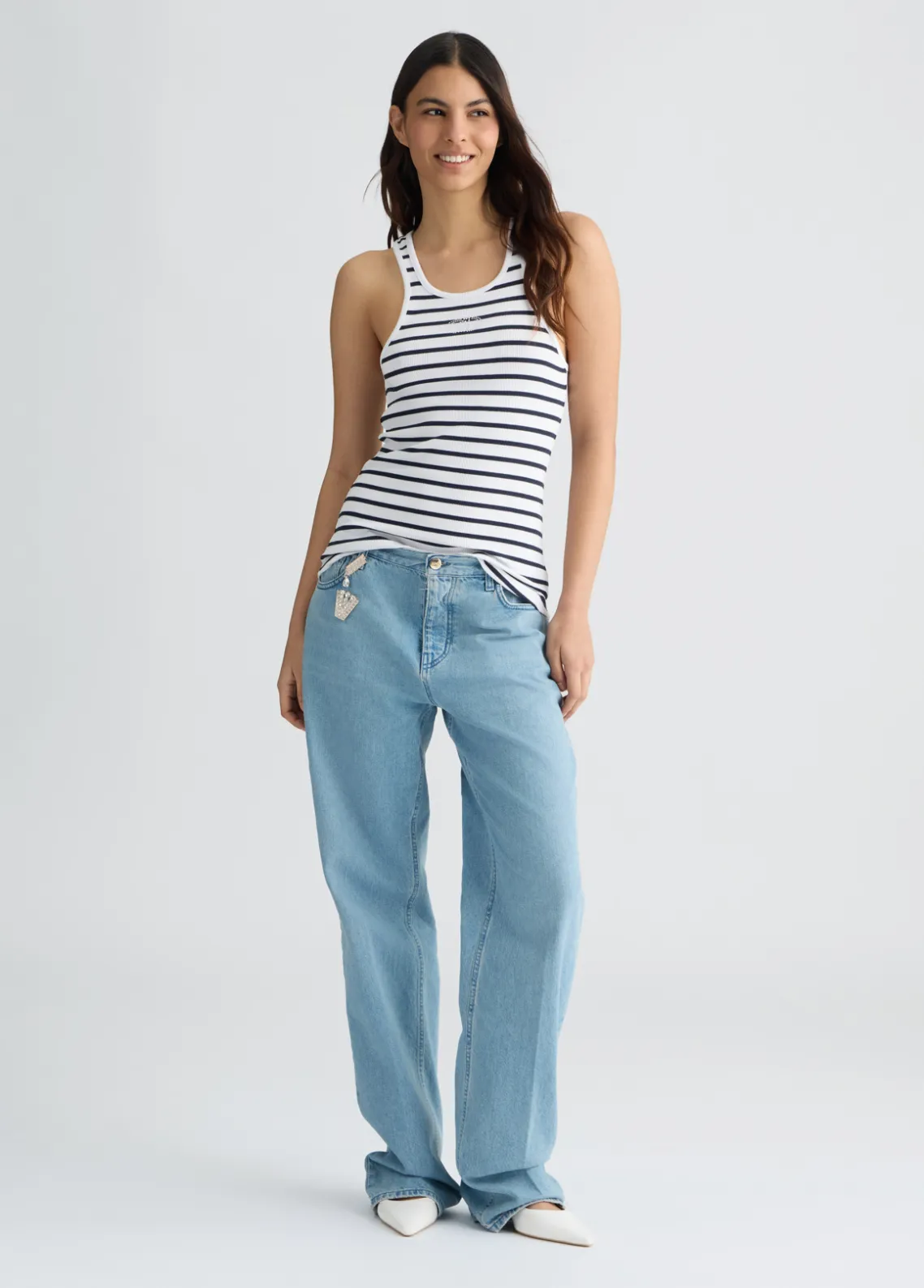 Liu Jo Top de rayas-Mujer Camisetas Y Tops