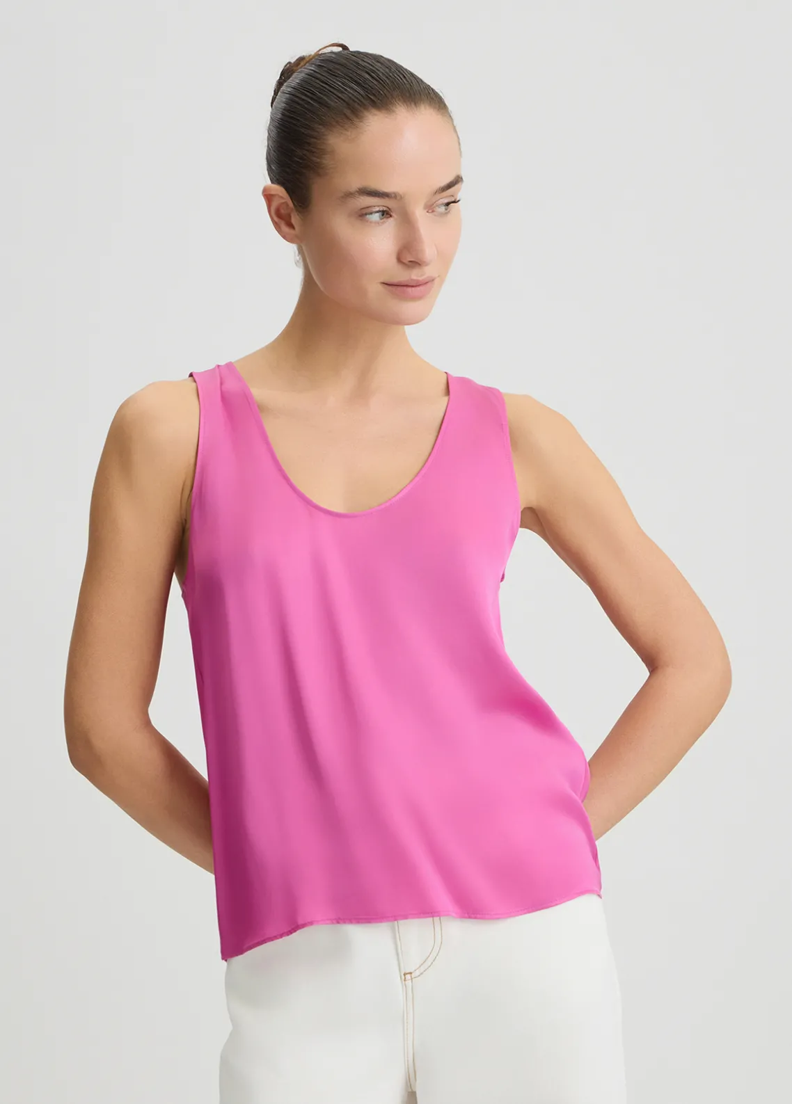 Liu Jo Top de satén-Mujer Camisetas Y Tops