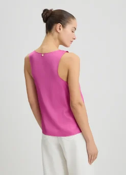 Liu Jo Top de satén-Mujer Camisetas Y Tops