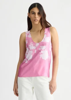 Liu Jo Top de satén-Mujer Camisetas Y Tops
