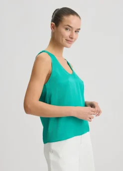 Liu Jo Top de satén-Mujer Camisetas Y Tops