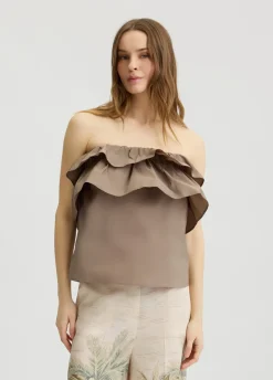 Liu Jo Top de tafetán-Mujer Camisetas Y Tops