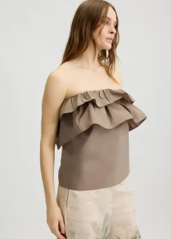 Liu Jo Top de tafetán-Mujer Camisetas Y Tops