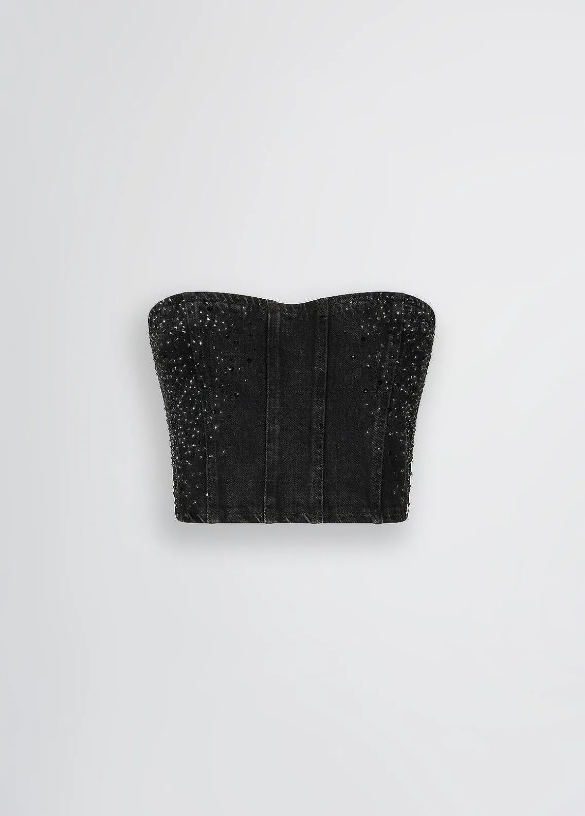 Liu Jo Top vaquero con strass-Mujer Camisetas Y Tops