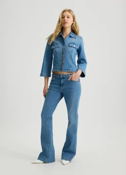 Liu Jo Vaqueros acampanados Bottom Up-Mujer Bootcut