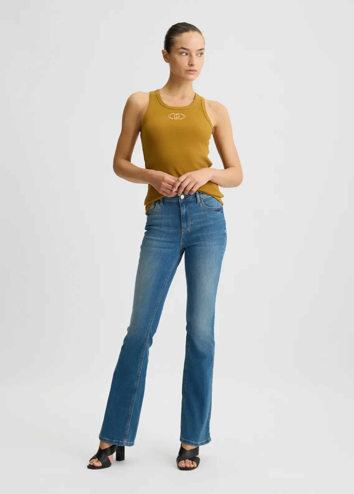 Liu Jo Vaqueros acampanados Bottom Up-Mujer Vaqueros Campana