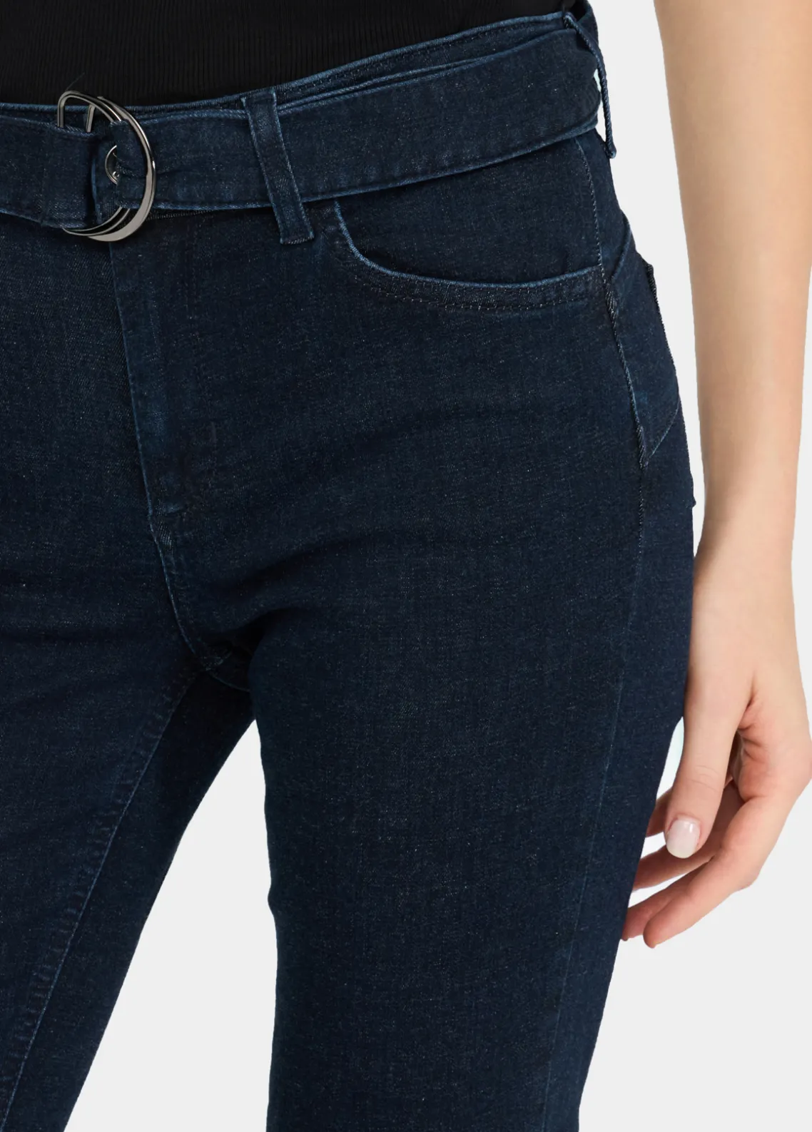 Liu Jo Vaqueros acampanados con cinturón-Mujer Bootcut