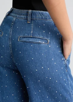 Liu Jo Vaqueros acampanados con strass-Mujer Vaqueros Campana