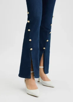 Liu Jo Vaqueros acampanados con botones-Mujer Bootcut