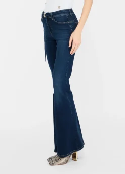 Liu Jo Vaqueros acampanados con cinturón-Mujer Bootcut