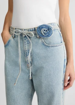 Liu Jo Vaqueros baggy de algodón-Mujer Vaqueros Rectos