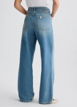 Liu Jo Vaqueros baggy de talle alto-Mujer Vaqueros Rectos
