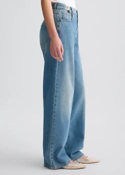 Liu Jo Vaqueros baggy de talle alto-Mujer Vaqueros Rectos