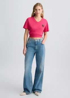 Liu Jo Vaqueros baggy de talle alto-Mujer Vaqueros Rectos