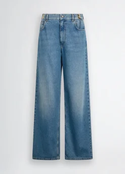 Liu Jo Vaqueros baggy de talle alto-Mujer Vaqueros Rectos