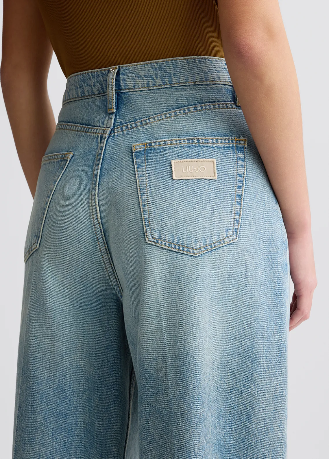 Liu Jo Vaqueros baggy de talle bajo-Mujer Vaqueros Rectos