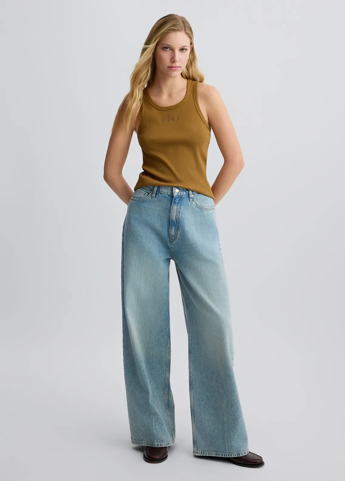Liu Jo Vaqueros baggy de talle bajo-Mujer Vaqueros Rectos