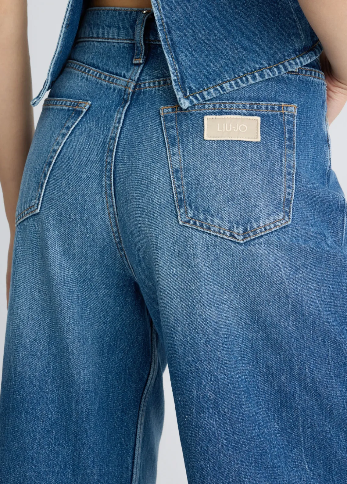 Liu Jo Vaqueros baggy de talle bajo-Mujer Vaqueros Rectos