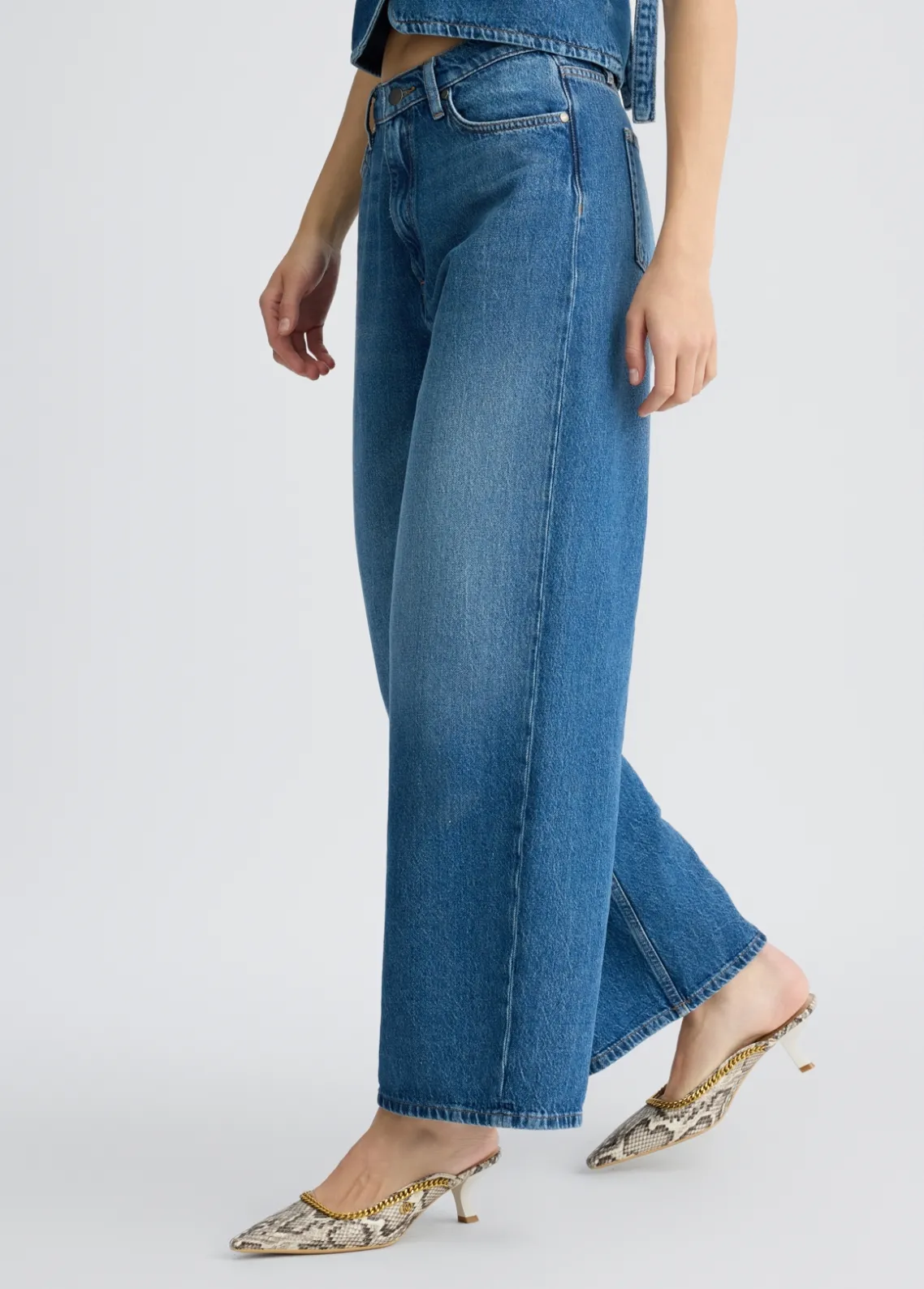 Liu Jo Vaqueros baggy de talle bajo-Mujer Vaqueros Rectos