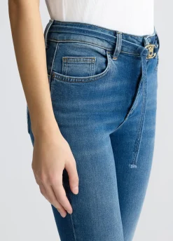 Liu Jo Vaqueros bootcut con cinturón-Mujer Vaqueros Campana