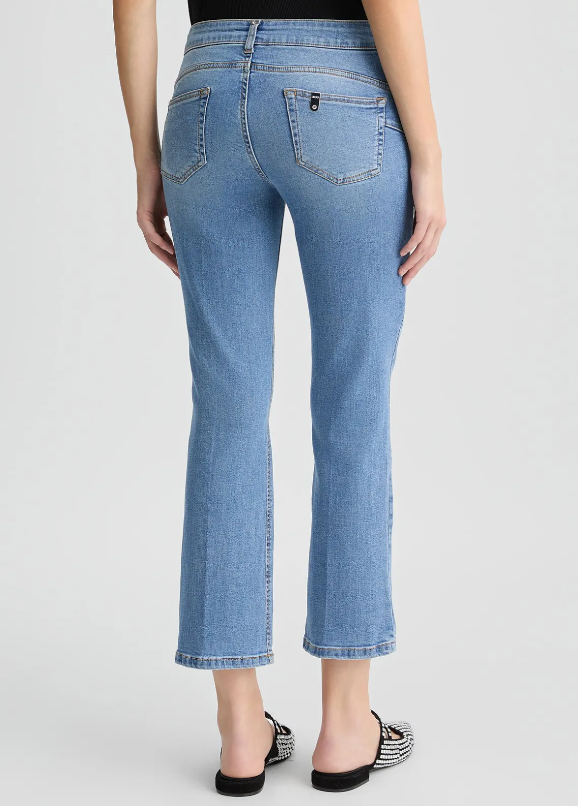 Liu Jo Vaqueros bootcut con strass-Mujer Vaqueros Rectos