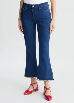 Liu Jo Vaqueros bootcut con strass-Mujer Bootcut