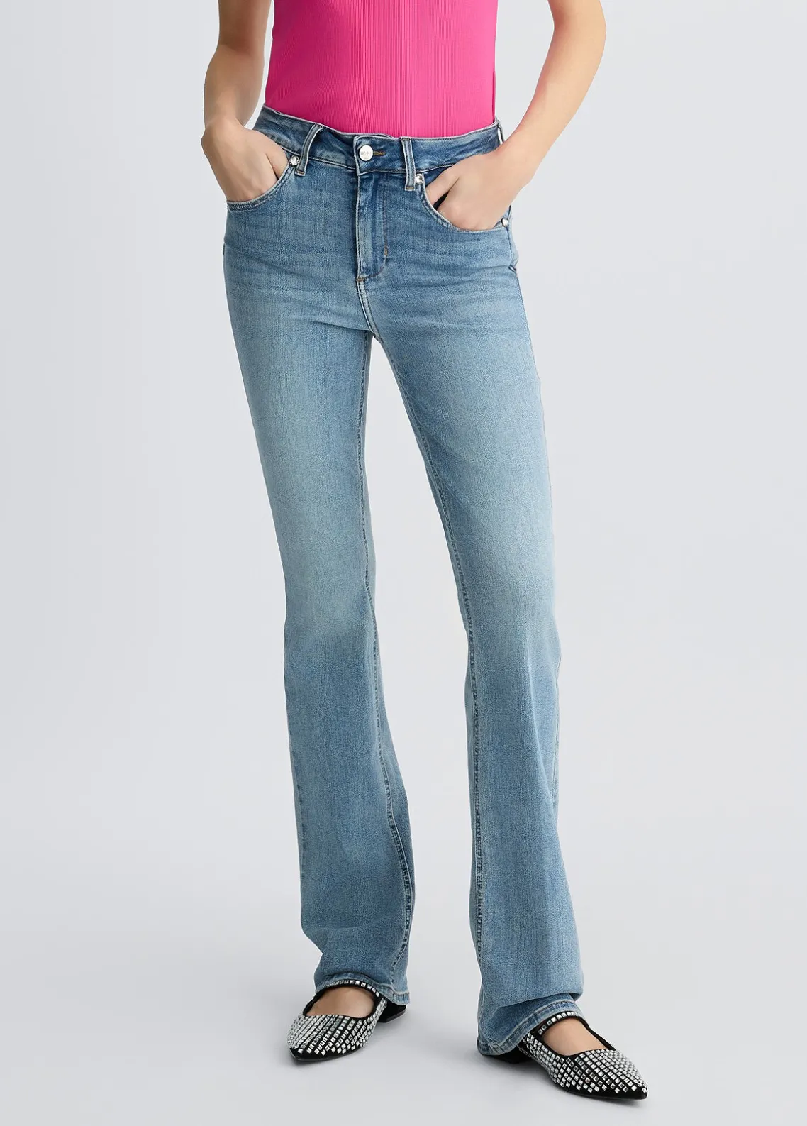 Liu Jo Vaqueros bootcut de talle alto-Mujer Vaqueros Slim
