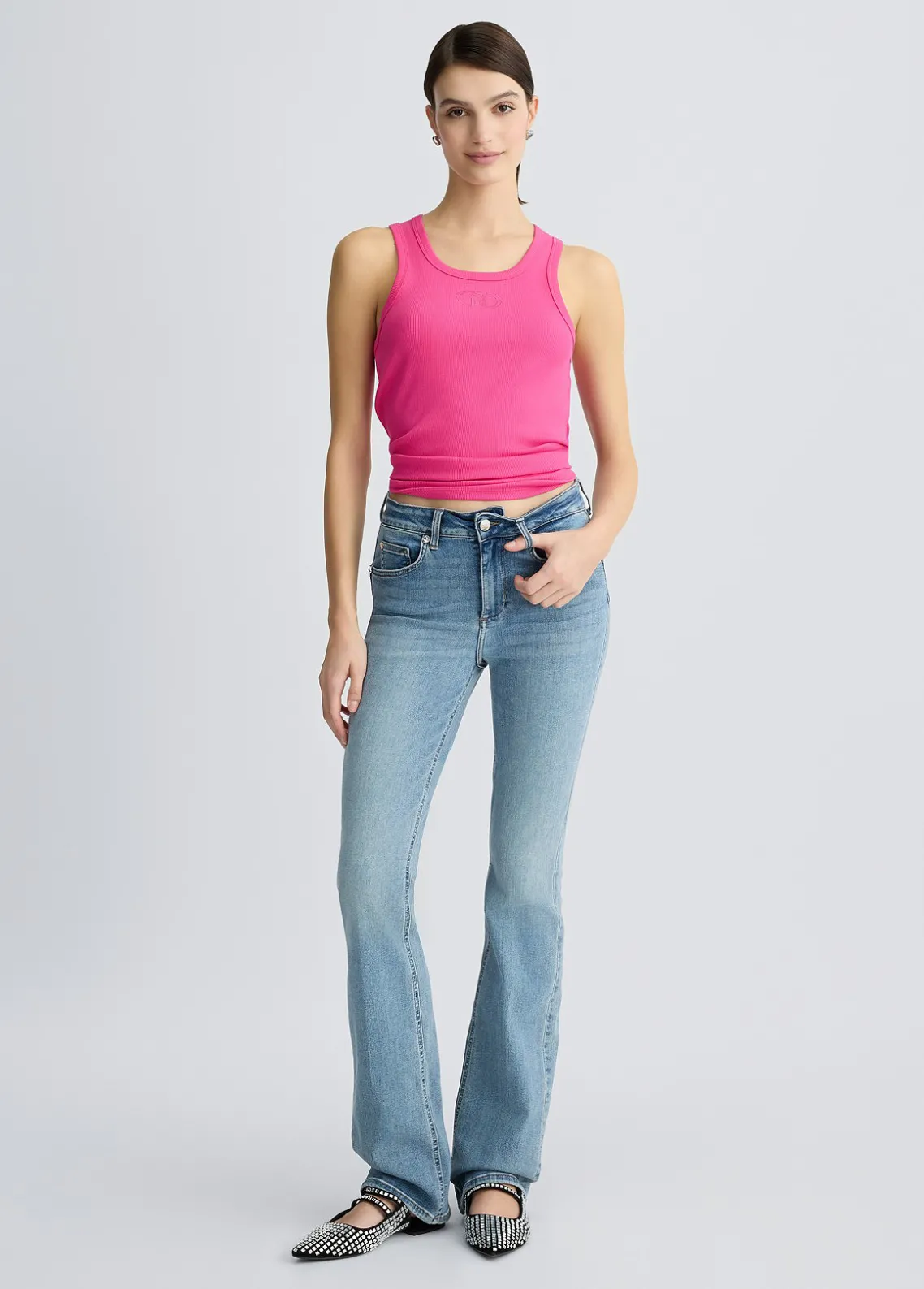 Liu Jo Vaqueros bootcut de talle alto-Mujer Vaqueros Slim