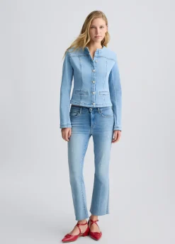 Liu Jo Vaqueros bootcut de talle alto-Mujer Vaqueros Rectos