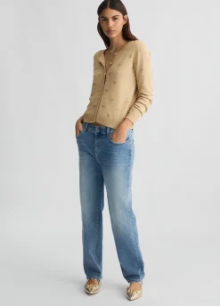 Liu Jo Vaqueros boyfriend de talle bajo-Mujer Vaqueros Rectos