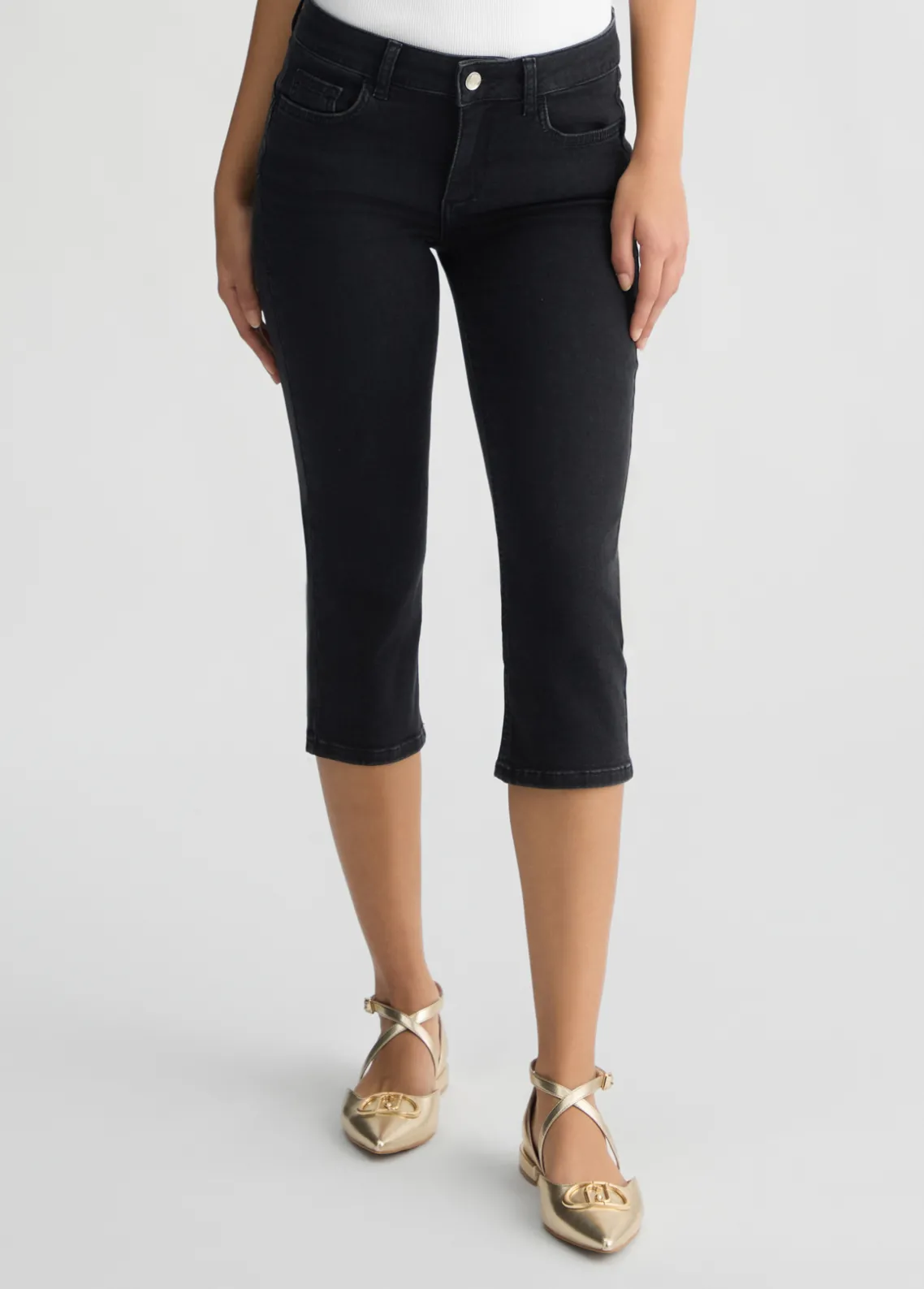 Liu Jo Vaqueros Capri bottom up-Mujer Vaqueros Campana|Vaqueros Slim