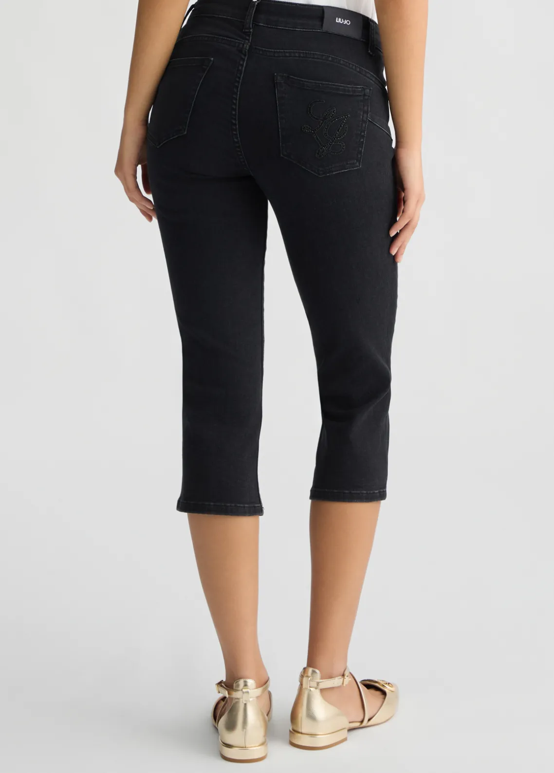 Liu Jo Vaqueros Capri bottom up-Mujer Vaqueros Campana|Vaqueros Slim