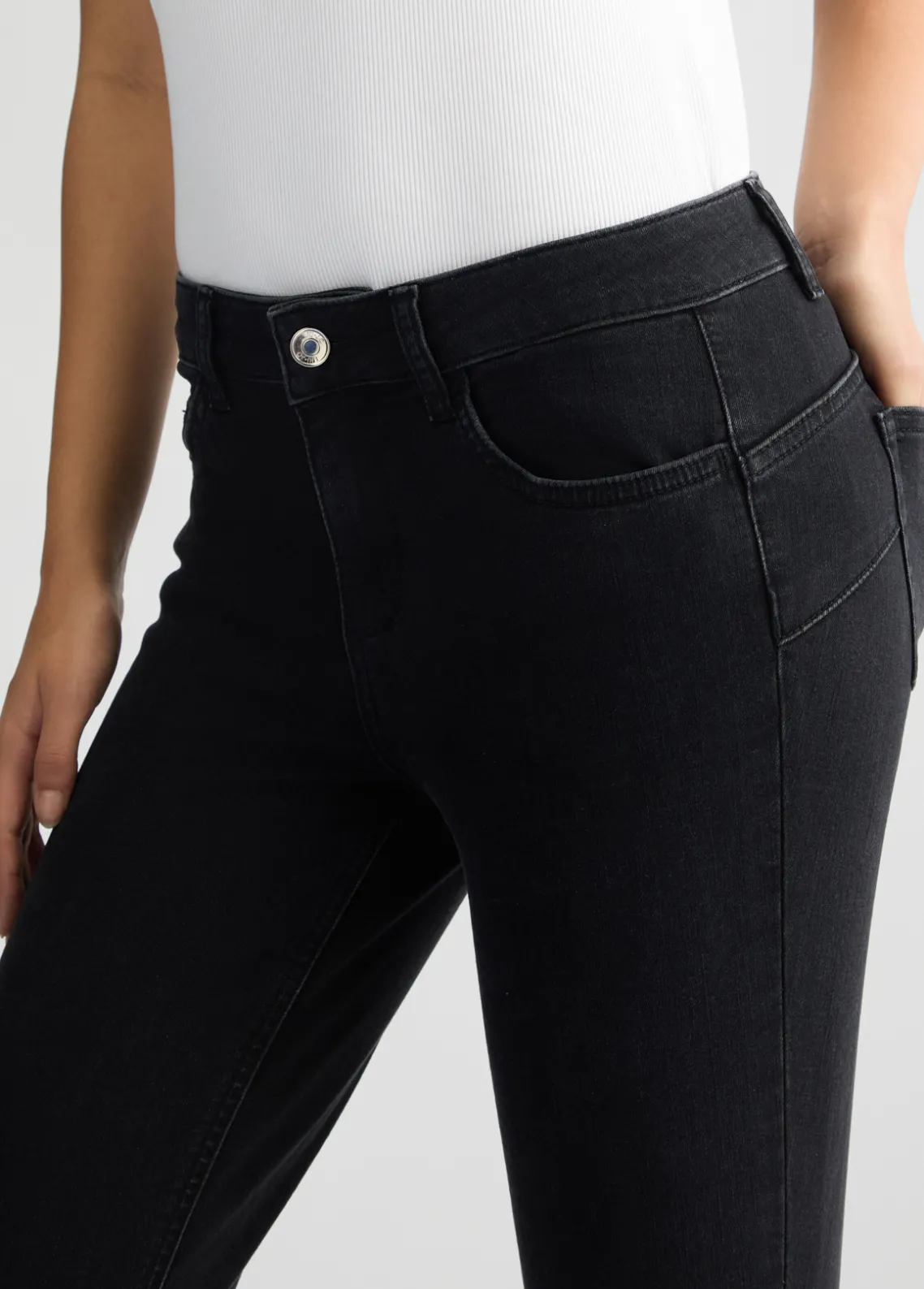 Liu Jo Vaqueros Capri bottom up-Mujer Vaqueros Campana|Vaqueros Slim