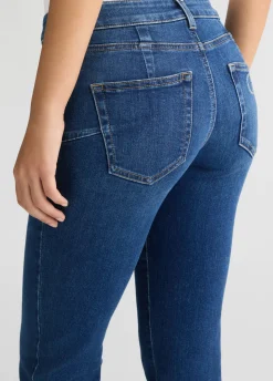 Liu Jo Vaqueros ceñidos oscuros con strass-Mujer Vaqueros Pitillo