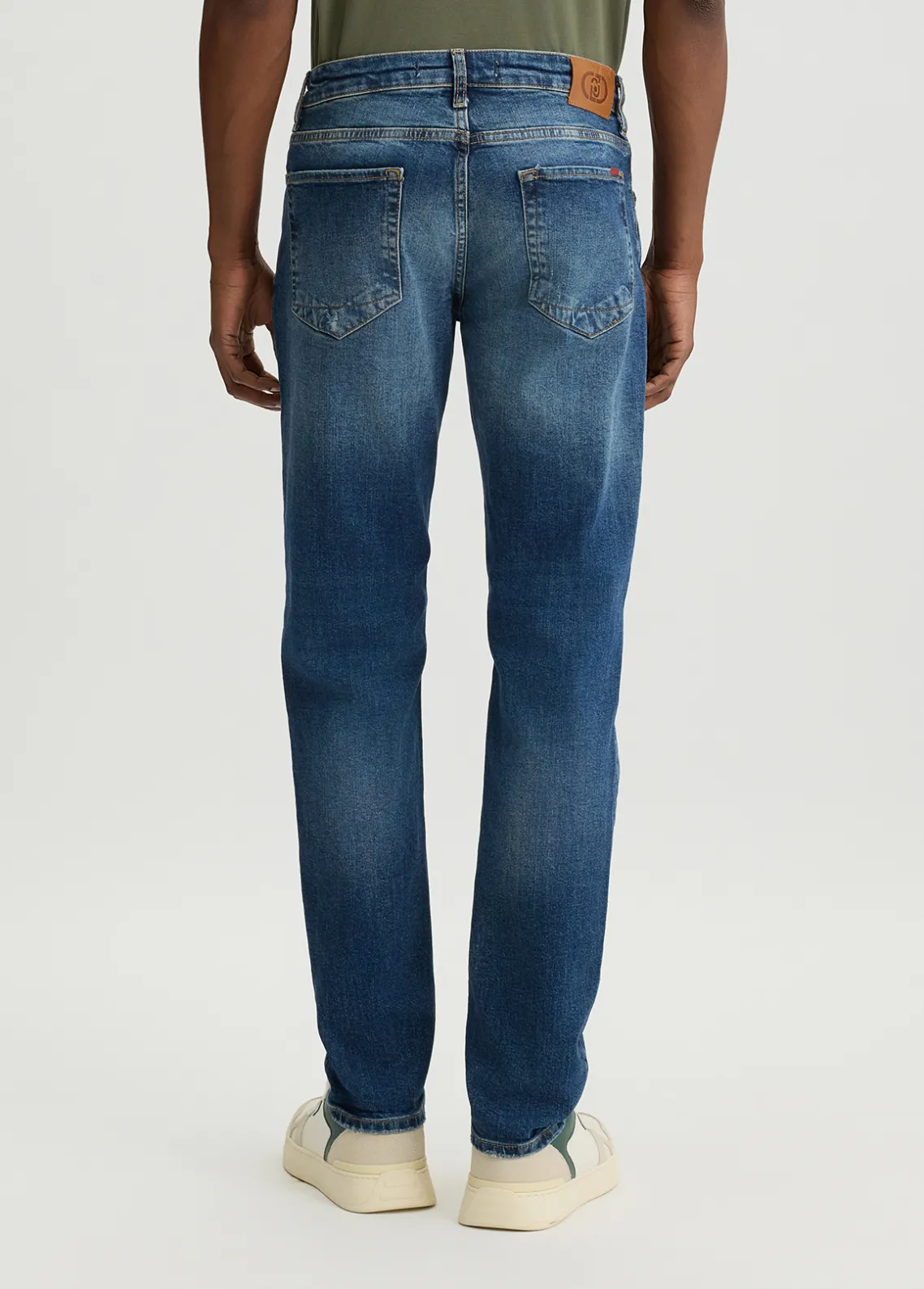 Liu Jo Vaqueros entallados de algodón efecto desgastado-Hombre Jeans