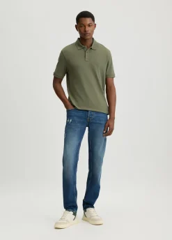 Liu Jo Vaqueros entallados de algodón efecto desgastado-Hombre Jeans