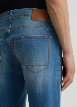 Liu Jo Vaqueros entallados de algodón efecto desgastado-Hombre Jeans